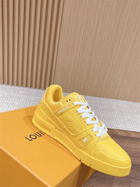 yellow louis vuitton trainers